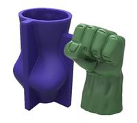 ESEENS Large 3D 4 Inch Fist Mold - Silicone, Reusable, Smooth Interior - Candle, Wax, Soap, Clay, Chocolate, Cake, Resin - Candle Making, Soap Making, Resin Mold