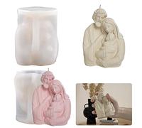 ESEENS Nativity Scene Mold - Silicone, Human-Like, Candle/Resin/Soap/Clay/Chocolate/Cake Mold, 2" x 2" x 2", Craft Mold