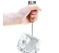 EsEico Wood Handle Ice Pick - Stainless Steel Ice Pick | Blade For Breaking Ice | Integrated Forming Ice Breaking Tool | Non Slip Wooden Handle Pick For Kitchen Bartender Breaking Ice