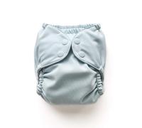 Esembly Cloth Nappy Outer, Waterproof Cloth Nappy Cover, Swim Nappy, Leak-Proof and Breathable Layer Over Prefolds, Flats or Fitteds, Reusable Nappy with Popper. Size 1 (7-17lbs), Mist