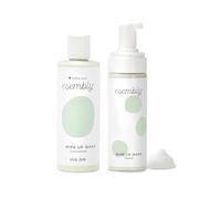 Esembly Wipe Up Wash Kit, Organic No-Rinse Foaming Wipes Solution, Use with Cloth Wipes on Baby’s Diaper Area, or as a Body Wash, Includes Refillable Foamer Bottle and 8oz Concentrate