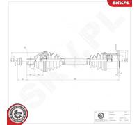 DRIVE SHAFT 40SKV176 FOR SKODA SUPERB/III OCTAVIA/Combi VW CC/SCIROO/Van/B7/B6