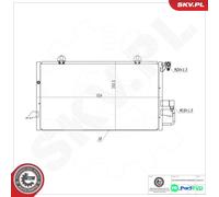 ESEN SKV AIR CONDITIONING CONDENSER 86SKV371 FOR AUDI