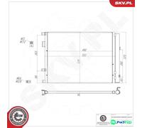 ESEN SKV AIR CONDITIONING CONDENSER 86SKV401 FOR KIA