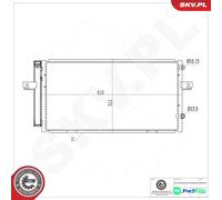 ESEN SKV AIR CONDITIONING CONDENSER 86SKV470 FOR MG ROVER