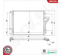 ESEN SKV AIR CONDITIONING CONDENSER 86SKV662 FOR KIA