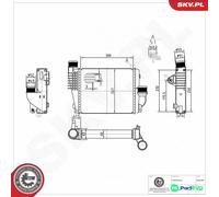 ESEN SKV CHARGE AIR COOLER 98SKV069
