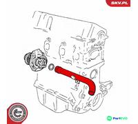 ESEN SKV COOLANT PIPE 43SKV765 FOR FIAT