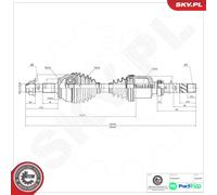 ESEN SKV DRIVE SHAFT 40SKV035