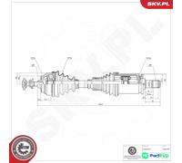 ESEN SKV DRIVE SHAFT 40SKV039 FOR BMW