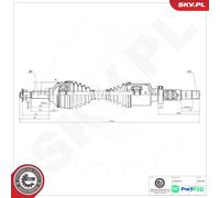 ESEN SKV DRIVE SHAFT 40SKV052