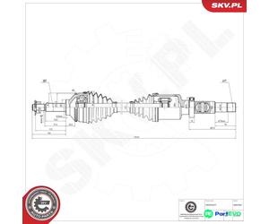 ESEN SKV DRIVE SHAFT 40SKV052