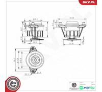 ESEN SKV ENGINE MOUNTING 75SKV288 FOR MERCEDES-BENZ