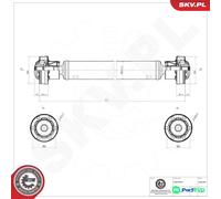 ESEN SKV FRONT DRIVE SHAFT 76SKV003