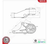 ESEN SKV FRONT ENGINE MOUNTING 75SKV045 FOR OPEL VAUXHALL