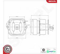 ESEN SKV LEFT ENGINE MOUNTING 75SKV254 FOR BMW