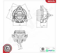 ESEN SKV LEFT ENGINE MOUNTING 75SKV285 FOR BMW