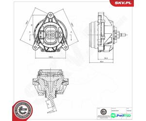 ESEN SKV LEFT ENGINE MOUNTING 75SKV285 FOR BMW