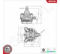 ESEN SKV LEFT ENGINE MOUNTING 75SKV326 FOR BMW