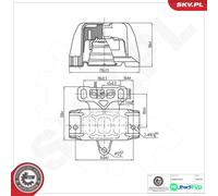 ESEN SKV LEFT ENGINE MOUNTING 75SKV541 FOR AUDI VW