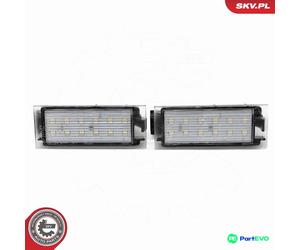 ESEN SKV LEFT RIGHT LICENCE PLATE LIGHT 72SKV501 FOR RENAULT DACIA