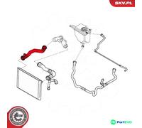 ESEN SKV RADIATOR HOSE 24SKV247 FOR BMW