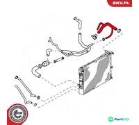 ESEN SKV RADIATOR HOSE 24SKV288 FOR LAND ROVER