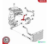 ESEN SKV RADIATOR HOSE 24SKV341 FOR SEAT VW