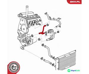ESEN SKV RADIATOR HOSE 24SKV341 FOR SEAT VW