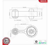 ESEN SKV REAR ENGINE MOUNTING 75SKV233 FOR MAZDA
