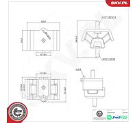 ESEN SKV REAR ENGINE MOUNTING 75SKV500