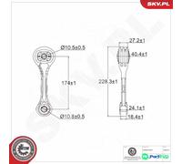 ESEN SKV REAR ENGINE MOUNTING 75SKV517 FOR SUBARU