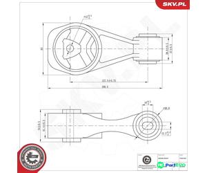 ESEN SKV REAR RIGHT ENGINE MOUNTING 75SKV269 FOR NISSAN