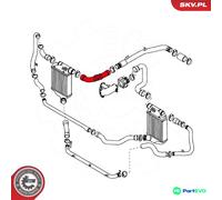 ESEN SKV RIGHT CHARGE AIR HOSE 24SKV135 FOR AUDI