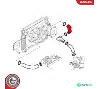 ESEN SKV RIGHT CHARGE AIR HOSE 43SKV079 FOR OPEL CHEVROLET