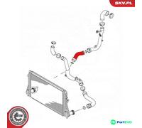 ESEN SKV RIGHT CHARGE AIR HOSE 43SKV419 FOR VW