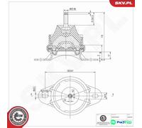 ESEN SKV RIGHT ENGINE MOUNTING 75SKV052 FOR CITROËN PEUGEOT