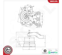 ESEN SKV RIGHT ENGINE MOUNTING 75SKV251 FOR SEAT SKODA VW