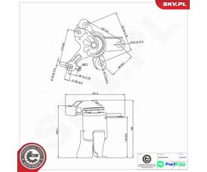 ESEN SKV RIGHT ENGINE MOUNTING 75SKV252 FOR FORD