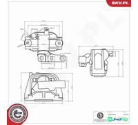 ESEN SKV RIGHT ENGINE MOUNTING 75SKV324 FOR AUDI SEAT SKODA VW