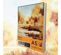 ESENG® Premium Watercolour Paper, DIN A5 300GSM, 40 Pages/Block, Paper for Watercolour, Drawing, Painting