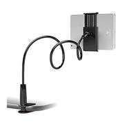 Esenlong Gooseneck Bed Phone Holder,Universal Flexible Updated Clip Lazy Bed Desktop Bracket Mount Stand Holder,for 4-10",Black