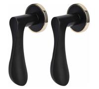 ESESE Door Handle Lock, Silent Split Type European Style Household Indoor for Bedroom Bathroom Black