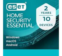 ESET HOME Security Essential 2026 | 10 Devices | 2 Years | Antivirus, Safe Banking, Safe Browsing, Anti-Phishing, Webcam Protection, Microphone Monitor | Activation Code by Post