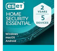 ESET HOME Security Essential 2026 | 5 Devices | 2 Years | Antivirus, Safe Banking, Safe Browsing, Anti-Phishing, Webcam Protection, Microphone Monitor | Activation Code by Post
