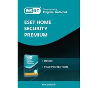 ESET HOME Security Premium 2026 | 1 Device | 1 Year | Antivirus, Firewall, VPN, Safe Banking, Safe Browsing, Webcam Protection, Secure Data, ESET Folder Guard | Activation Code by Post