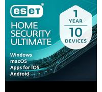 ESET HOME Security Ultimate 2026 | 10 Devices | 1 Year | Antivirus, Identity Protection, VPN, Firewall, Secure Data Encryption, Ransomware Remediation included | Activation Code by Post