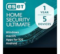 ESET HOME Security Ultimate 2026 | 5 Devices | 1 Year | Antivirus, Identity Protection, VPN, Firewall, Secure Data Encryption, Ransomware Remediation included | Activation Code by Post