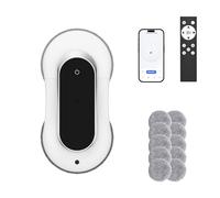 ESFC Automatic Window Cleaner Robot With Dual Water Spray,Smart Window Cleaning Washer Machine With 3000pa Suction&AI Path Planning,Perfect Windows Cleaning Robot For HighRise Windows, Tiles And Glass