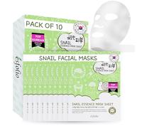 Esfolio Pure Skin Essence Mask Sheet Anti-Aging Rejuvenation Hydration Snail (Pack of 10) …